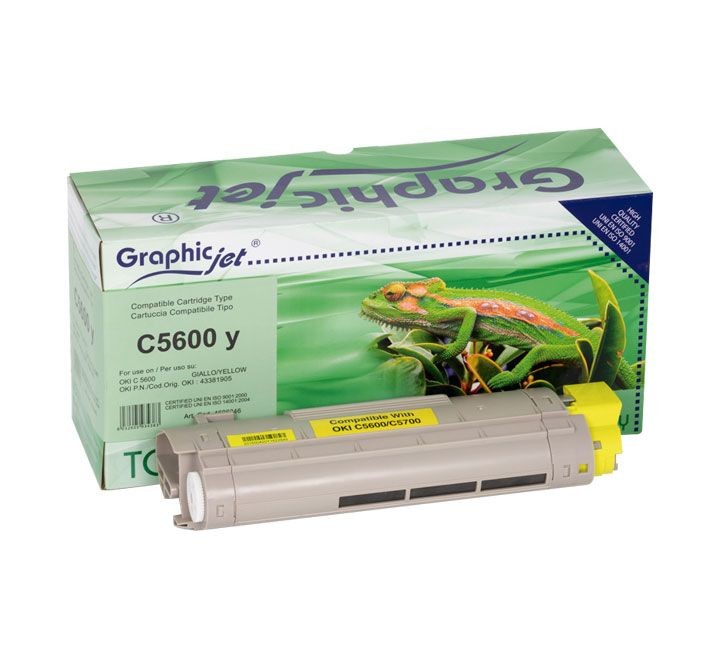 toner oki graphicjet 43381905 2k amarillo