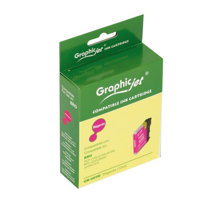brother cartucho graphicjet lc985m magenta