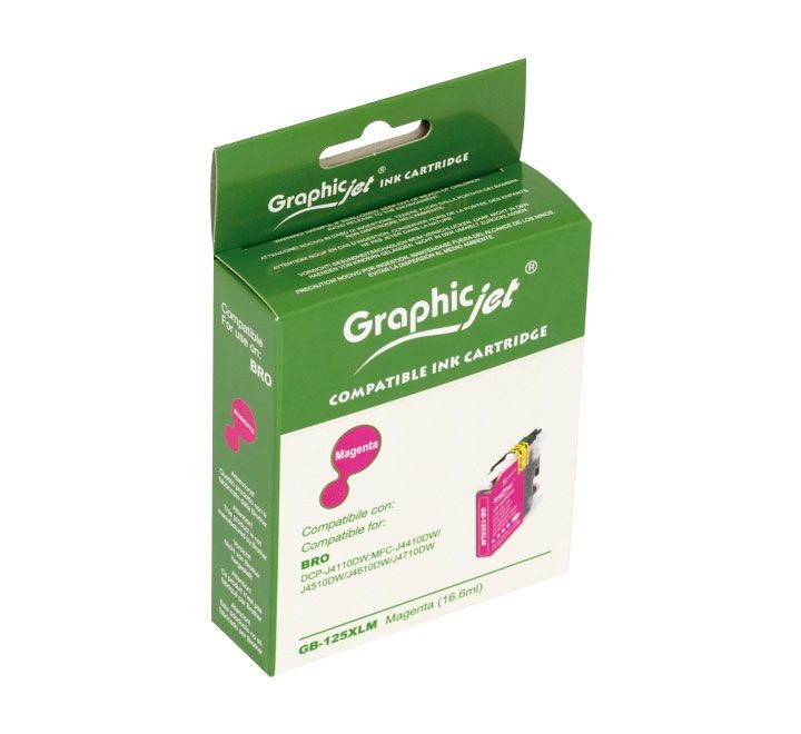inkjet brother graphicjet lc125xlm magenta