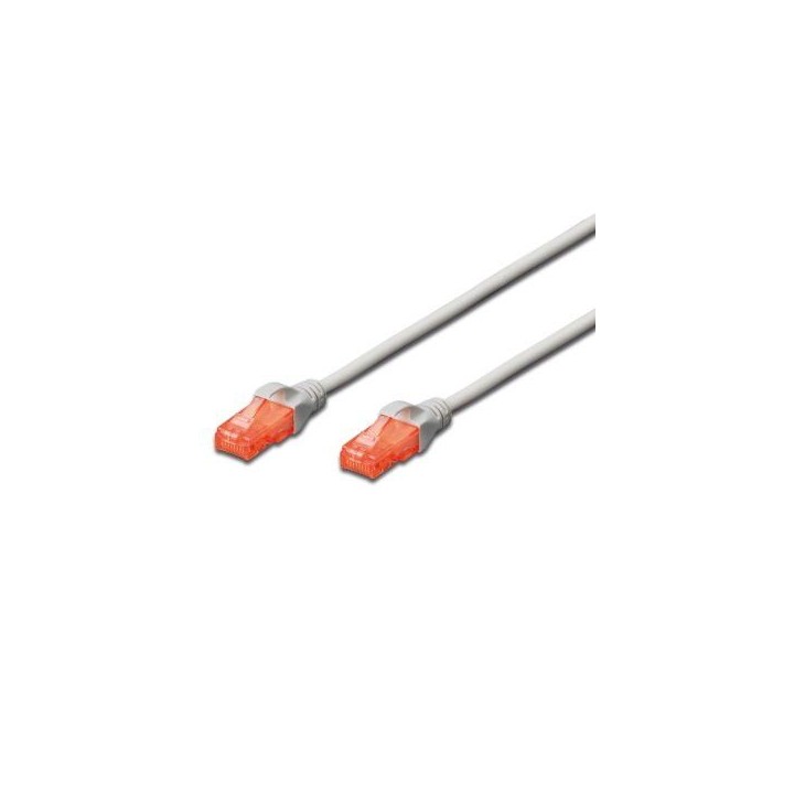 ewent ew-6u-100 cable de red gris 10 m cat6 u/utp (utp)