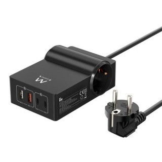 ewent estacion de carga usb gan fast de 65w â 2 usb a y 2 usb c