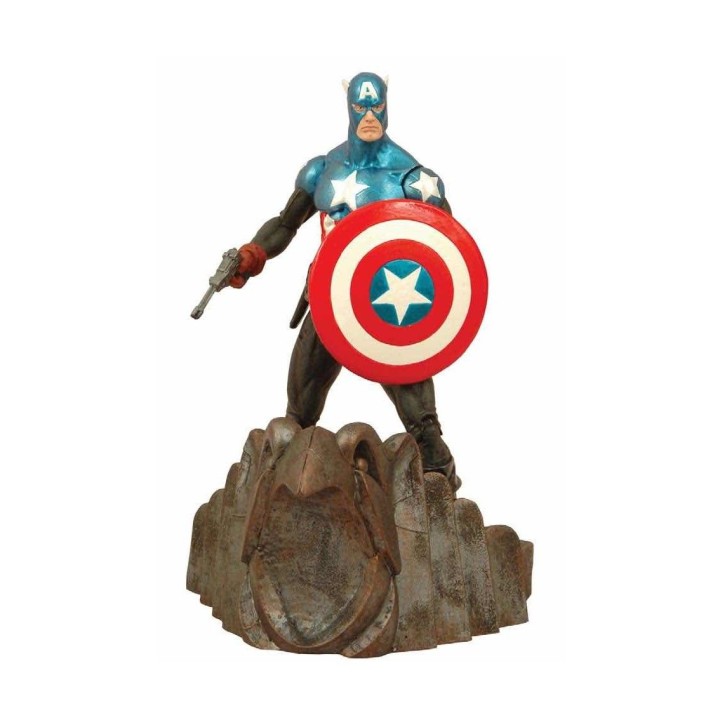 diamond collection figura diamond select toys marvel nuevo capitan america