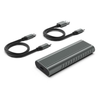 ewent ew7025 caja para disco duro externo caja externa para unidad de estado solido (ssd) gris m.2