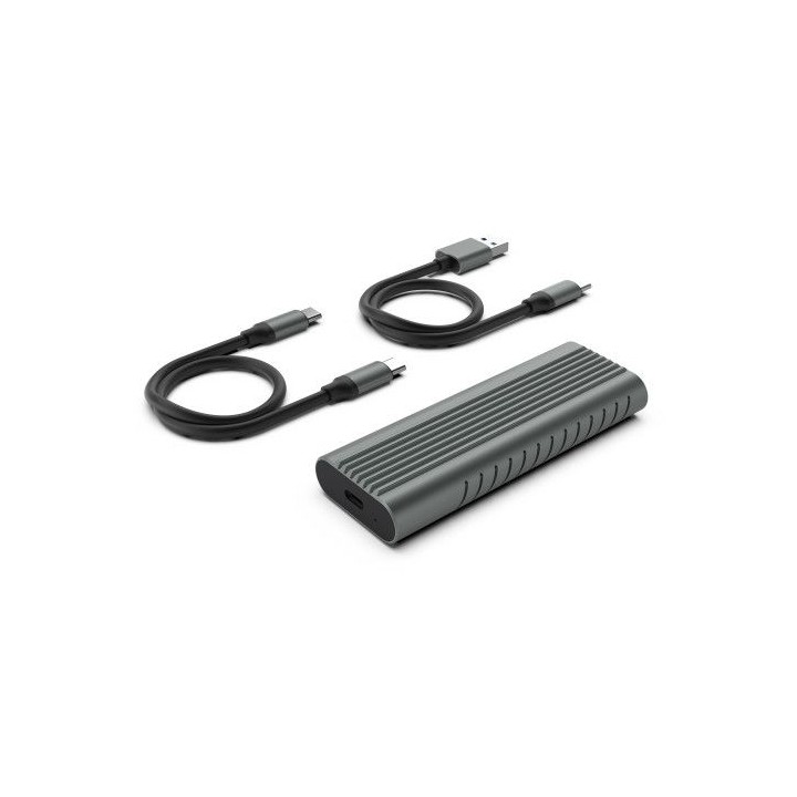 ewent ew7025 caja para disco duro externo caja externa para unidad de estado solido (ssd) gris m.2