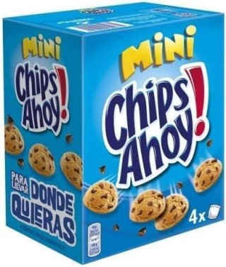 caja 4 paq. galletas chips ahoy mini 160gr
