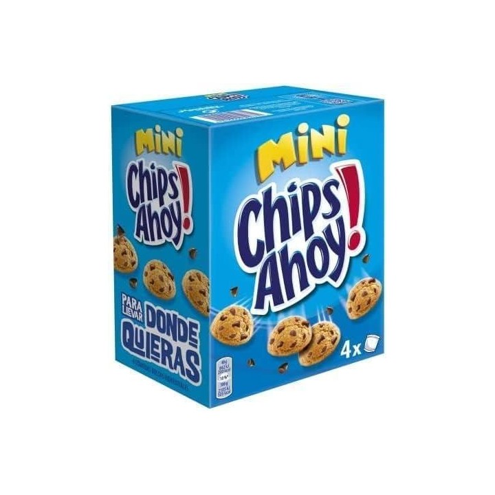 caja 4 paq. galletas chips ahoy mini 160gr