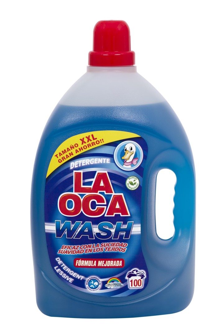 botella detergente liqui. ropa oca wash 100 dosis