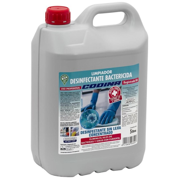 garrafa desinfectante batericida 5l