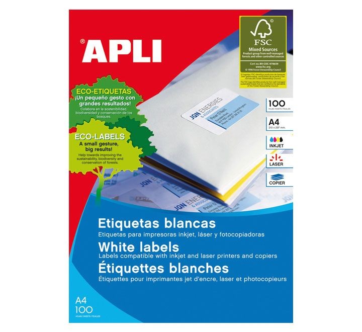 c. 100h etiq adh apli ilc 70x33.8mm bl