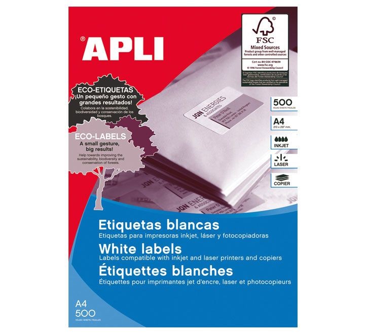 c. 500h etiq adh apli ilc 38x21.2mm bl