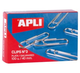 caja 100 clips apli galvaniz nÂº3 40mm