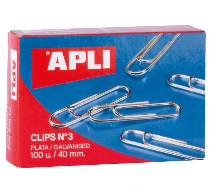 caja 100 clips apli galvaniz nÂº3 40mm