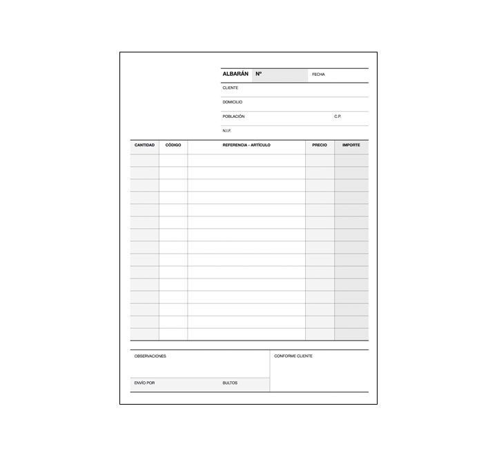 talonario apli albaranes 50h 1/4 triple cast