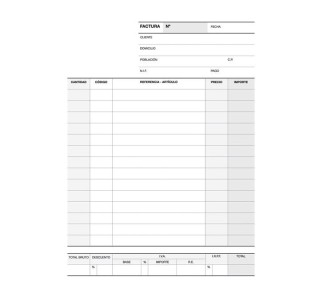 talonario apli facturas 50h 1/4 duplic cat