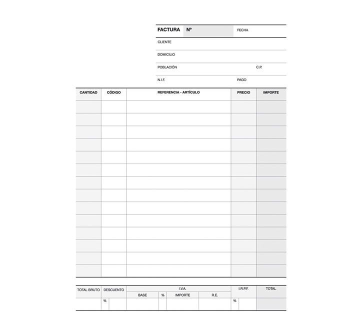 talonario apli facturas 50h 1/4 duplic cat