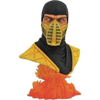 diamond collection figura busto diamond select toys mortal kombat scorpion escala 1 - 2 legends in 3