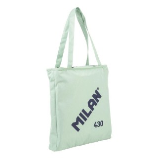bo. tote bag milan serie 1918 cremallera verde