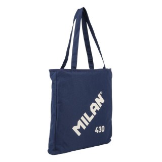bo. tote bag milan serie 1918 cremallera azul