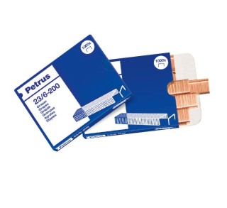 caja 1000 grapas petrus 23/6 cobre