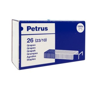 caja 1000 grapas petrus 26  23/10 cobre 55719