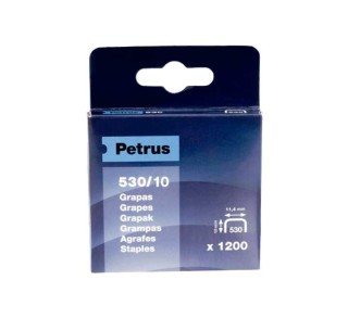 caja 1200u. grapas petrus 530/10 cobreadas