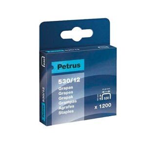 caja 1200u. grapas petrus 530/12 cobreadas