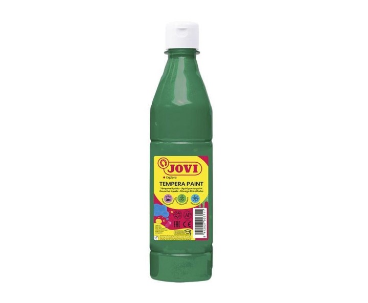bote 500ml tempera liquida jovi verde oscuro 50619
