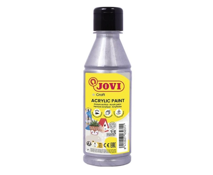 bot. pintura acrilica jovi acrylic 250ml plata