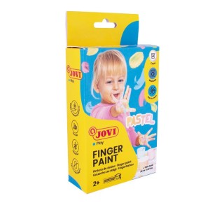 caja 6 botes jovi pintura dedos 35ml pastel 540/p