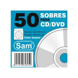 Paq. 50 Sobres Cd Blanco...