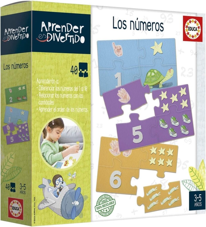 puzzle educa aprender numeros