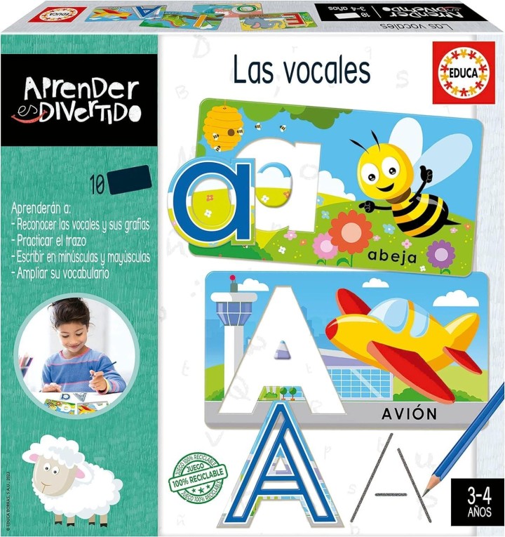 juego educa aprender vocales