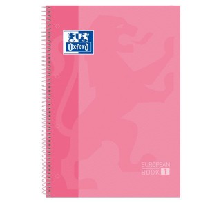 cuad. oxford ebook 1 a4 80h 5x5 t/ext rosa chicle