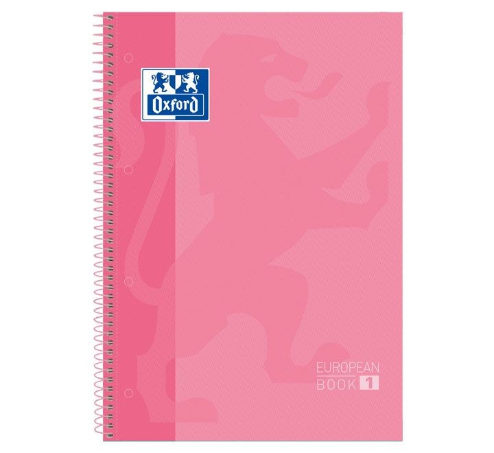 cuad. oxford ebook 1 a4 80h 5x5 t/ext rosa chicle
