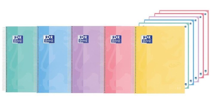 cuad oxford ebook 5 a4 dots 120h touch stdo pack: 5 unidades