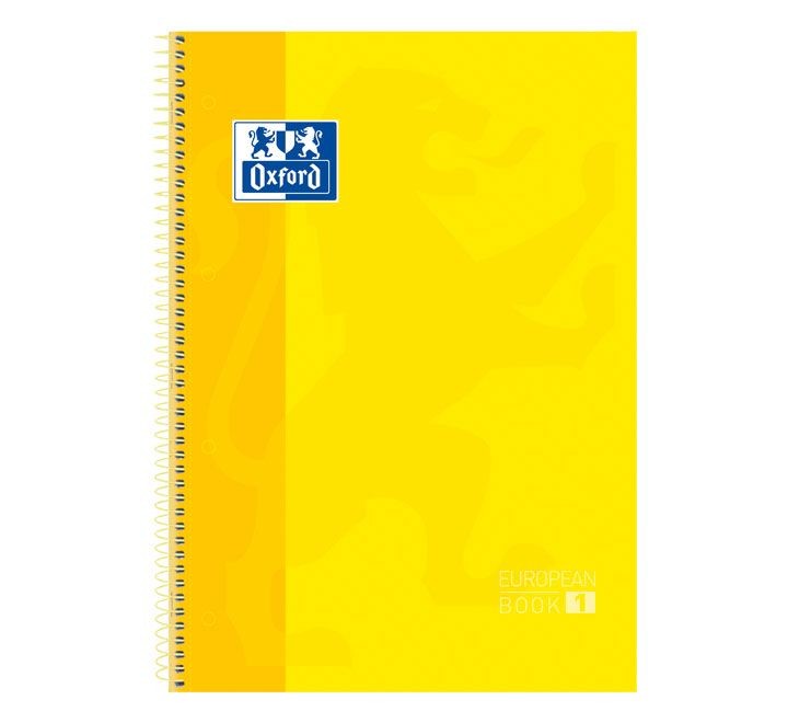 cuad. oxford ebook 1 a4 80h 5x5 t/ext amarillo
