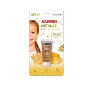bl. maquillaje alpino metallic glitter gel oro