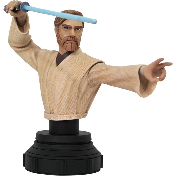 diamond collection figura busto diamond select toys star wars the clone wars obi wan 1 - 7 escala 15