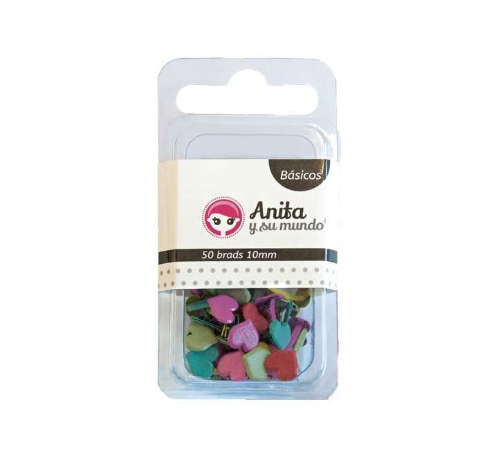 (obsoleto) pack 50 brads anita met corazon 10mm