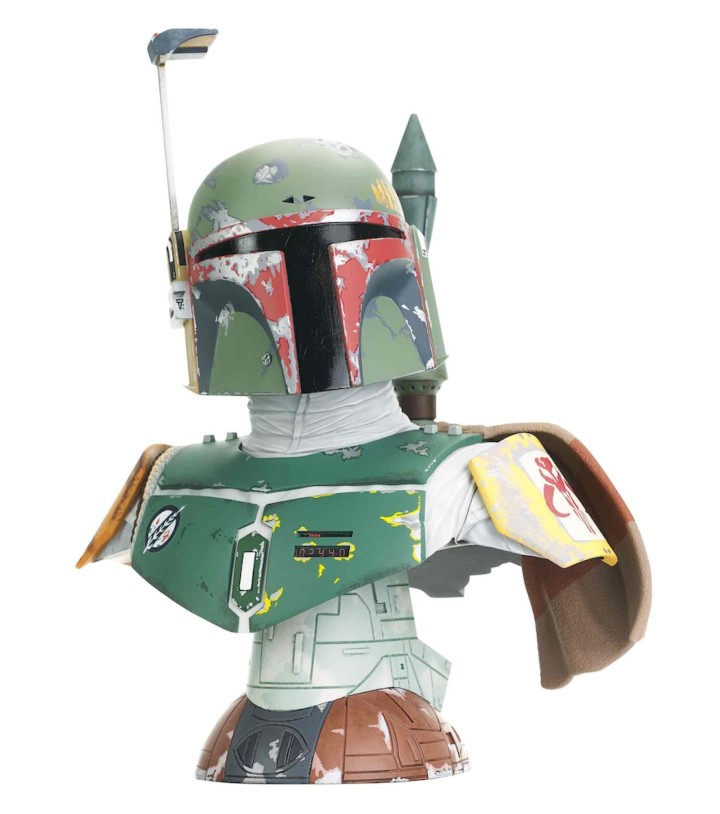 diamond collection figura estatua busto diamond select toys star wars legends in 3d boba fett episod