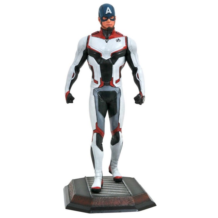 diamond collection figura diamond collection marvel avengers capitan america traje equipo pvc dioram