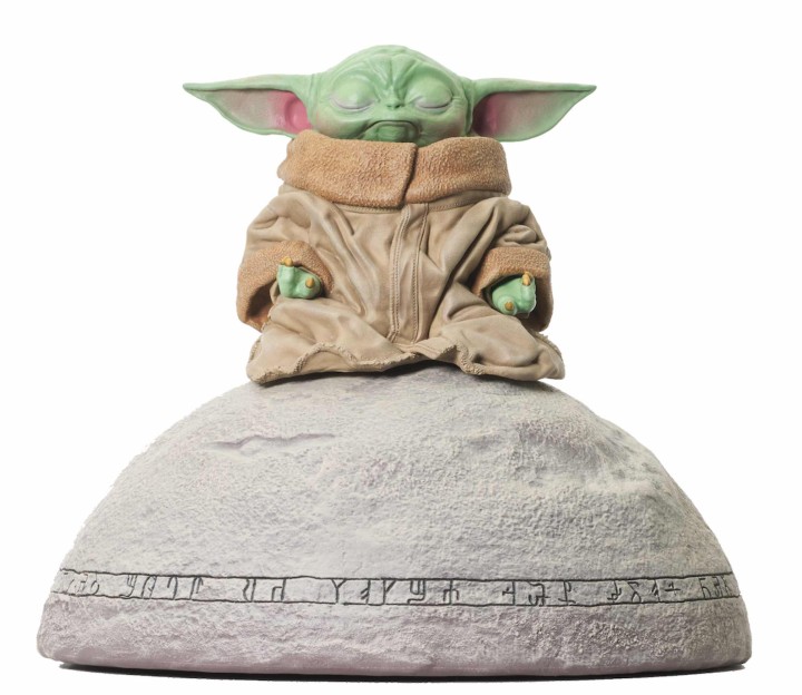 diamond collection figura diamond select toys star wars the mandalorian grogu on seein stone 1 - 6 e