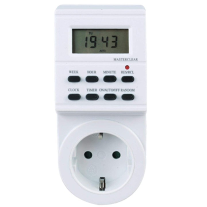 silver programador silver electronic digital -  semanal -  3600w -  250v -  16a -  50hz -  ip 20 -