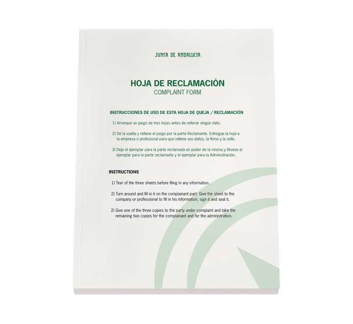 bl. 25 hojas reclamaciones junta andalucia 3cop