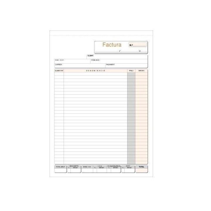 talon loan facturas fÂº dupl. autoc. cat