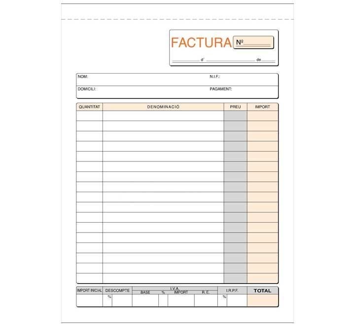 talon loan facturas 4Âº sin copia cat
