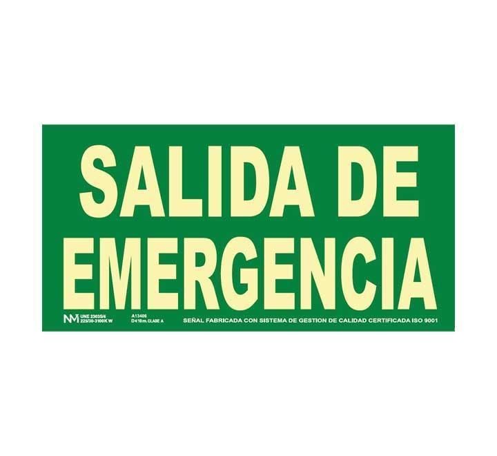 placa pvc homo 320x160 salida de emergencia
