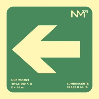 placa senaliz flecha izda a2000 pp ver