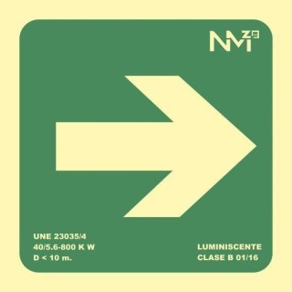 placa senaliz flecha dcha a2000 pp ver