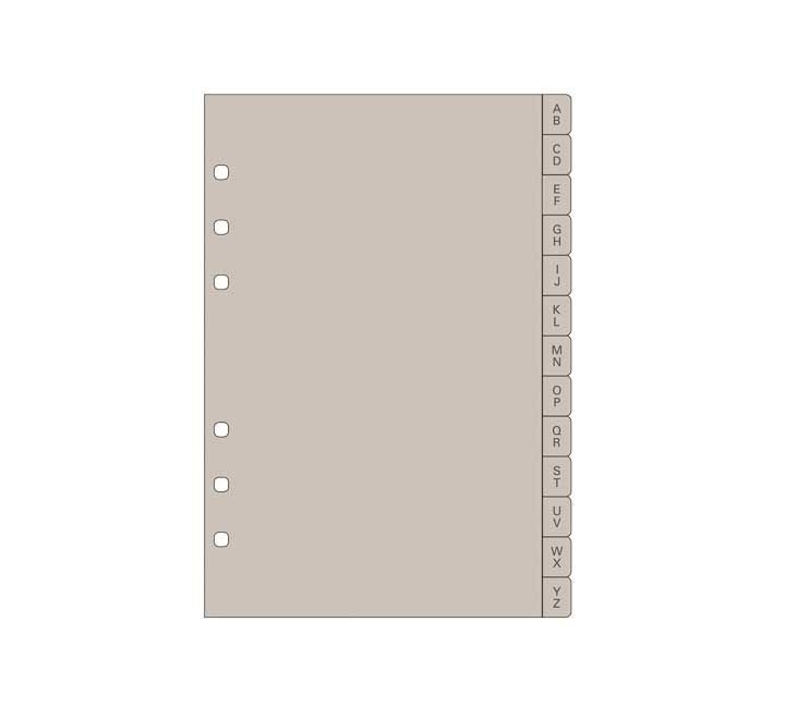 acc. ag. finocam indice alfab. a-z r564 gris